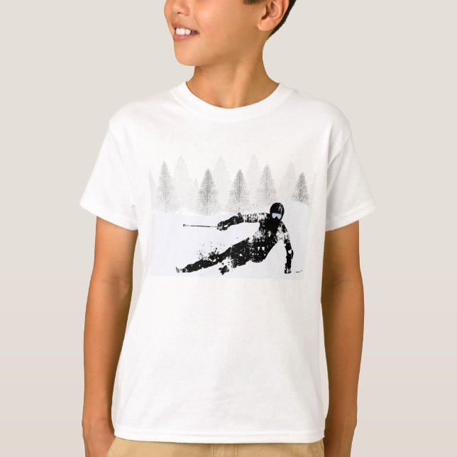 Pro Skier, Ski Snowboard T-Shirt (Devant)