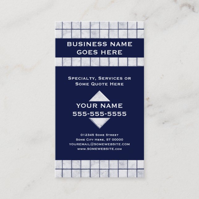 pro tile business card (Front)