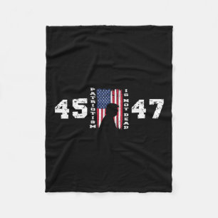 Pro Trump 45 47 Patriotism Is Not Dead Vintage Fla Fleece Blanket