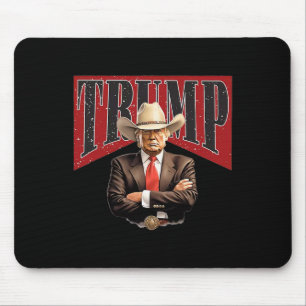 Pro Trump Cowboy  Mouse Pad
