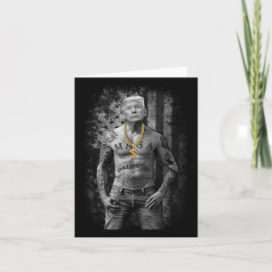 Pro Trump Patriotic Gangster - Anti-liberal Republ Card