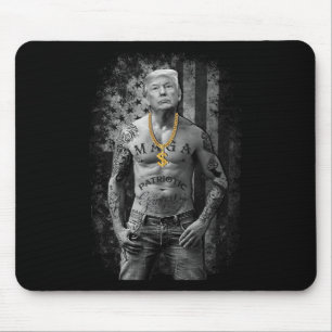 Pro Trump Patriotic Gangster - Anti-liberal Republ Mouse Pad