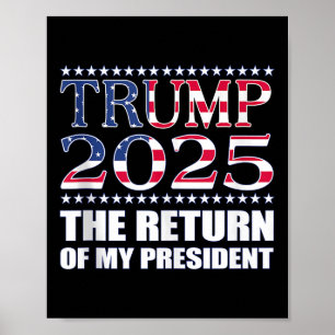 Pro Trump Shirt Trump 2025 The Return Of My Presid Poster