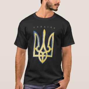 Pro Ukraine Support Flag Symbol Ukrainian Trident T-Shirt