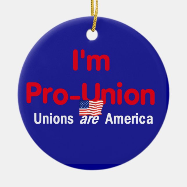 Pro Union Ornament (Front)