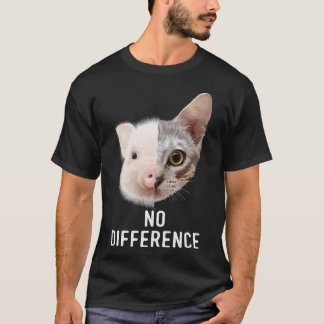 Pro Vegan No Difference Vegetarian Animal Welfare  T-Shirt