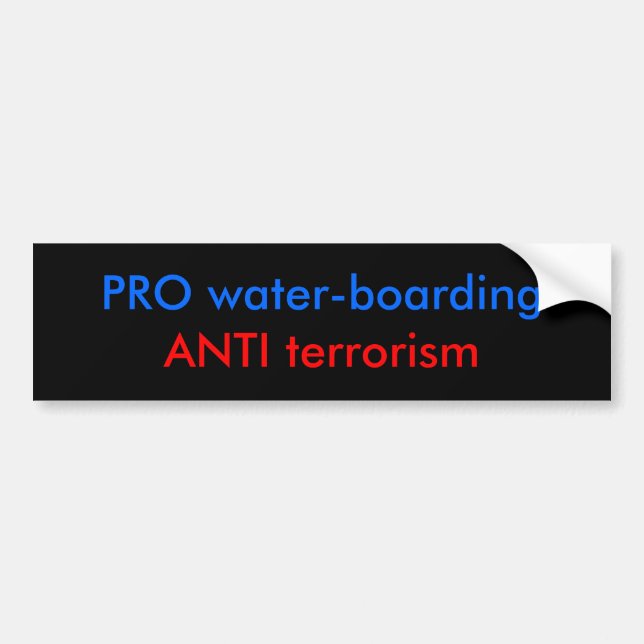 PRO water-boarding Bumper Sticker (Front)
