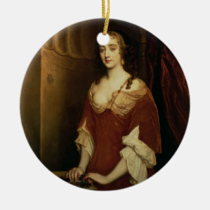 Probable portrait of Nell Gwynne (1650-87), mistre Ceramic Ornament