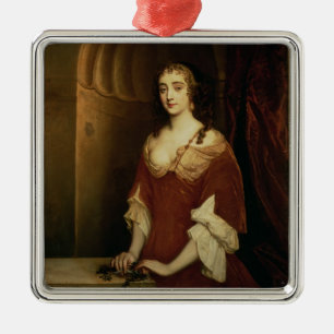 Probable portrait of Nell Gwynne (1650-87), mistre Metal Ornament
