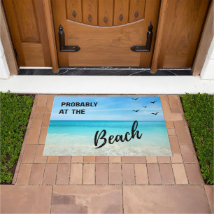 Probably at the Beach Tropical Coastal Doormat