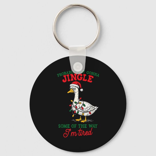Probably Just Gonna Jingle Some Of The Way Christm Keychain (Front)