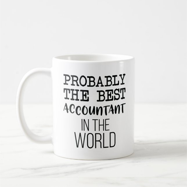 Probably The Best Accountant In The World Coffee Mug (Left)