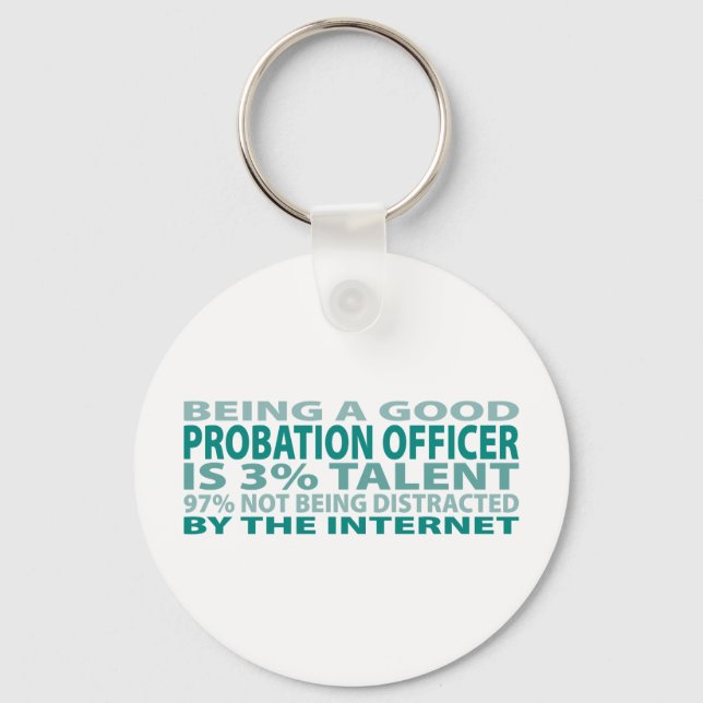 Probation Officer 3% Talent Keychain (Front)