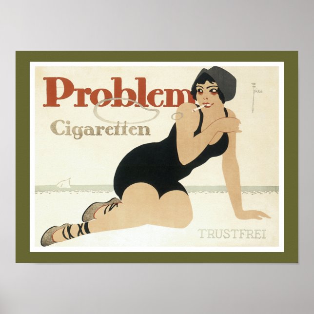 Problem Cigaretten Advertisement Poster (Front)