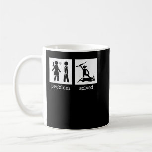 Problem Divorced Solved Funny Divorce Deer Hunting Coffee Mug