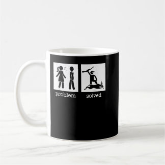 Problem Divorced Solved Funny Divorce Deer Hunting Coffee Mug