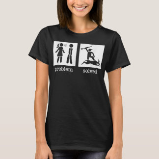 Problem Divorced Solved Funny Divorce Deer Hunting T-Shirt