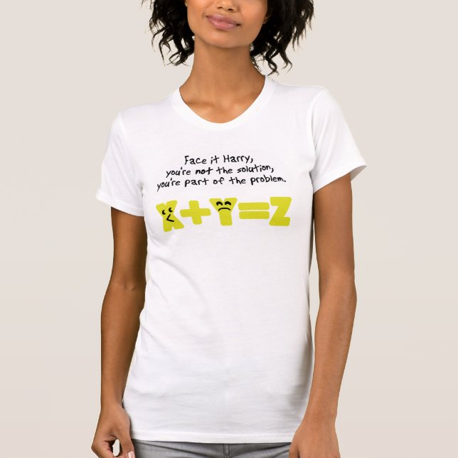 Problem Funny Math T-Shirt (Front)