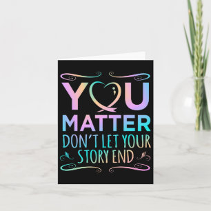 Problem Happy Suicide Awareness Support Graphic  Card