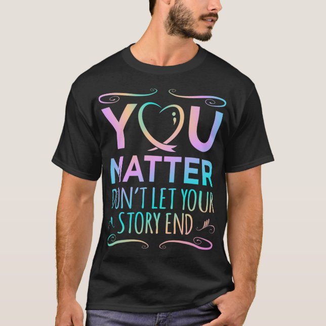 Problem Happy Suicide Awareness Support Graphic  T-Shirt (Front)