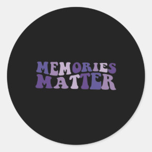 Problem Heimer Brain Awareness Support Classic Round Sticker