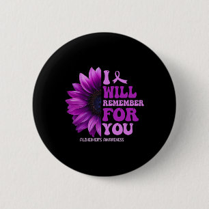 Problem Heimer Purple Heimer's Awareness 2 Inch Round Button