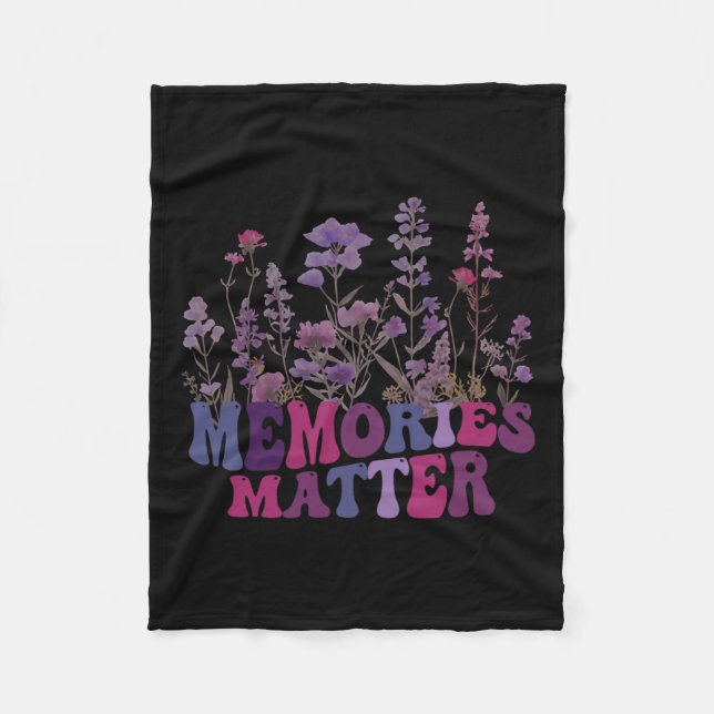 Problem Heimer Purple Heimer's Awareness 3  Fleece Blanket (Front)