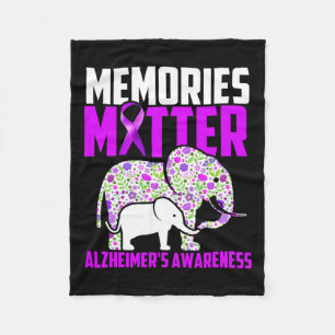 Problem Heimer´s Awareness Elephant  Fleece Blanket