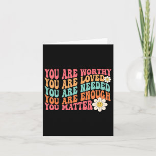 Problem Kindness Be Kind Groovy Mental Health Awar Card