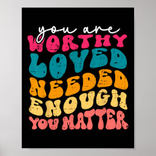 Problem Kindness Be Kind Groovy Mental Health Awar Poster