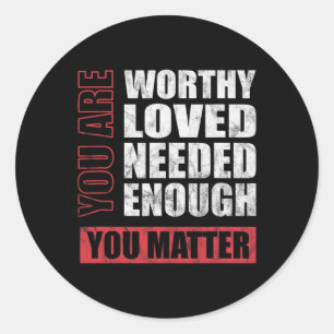 Problem Mental Health Awareness Classic Round Sticker