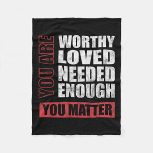 Problem Mental Health Awareness Fleece Blanket