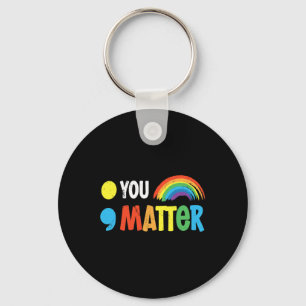 Problem Semicolon Mental Health Warrior Solidarity Keychain