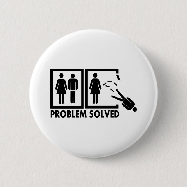 Problem solved - Man 2 Inch Round Button (Front)