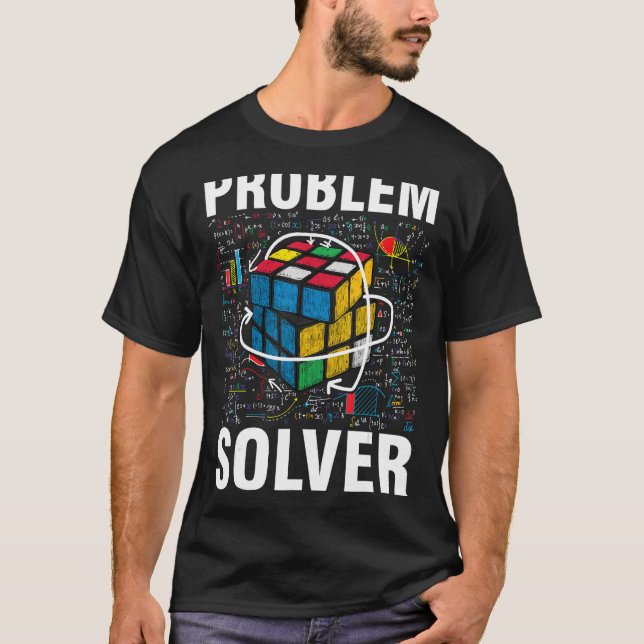 Problem Solver Competive Puzzle Solving Funny Spee T-Shirt (Front)