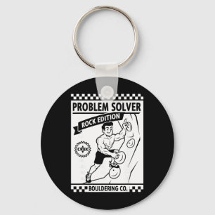 Problem Solver Rock Edition Climbing Wall Fun Keychain