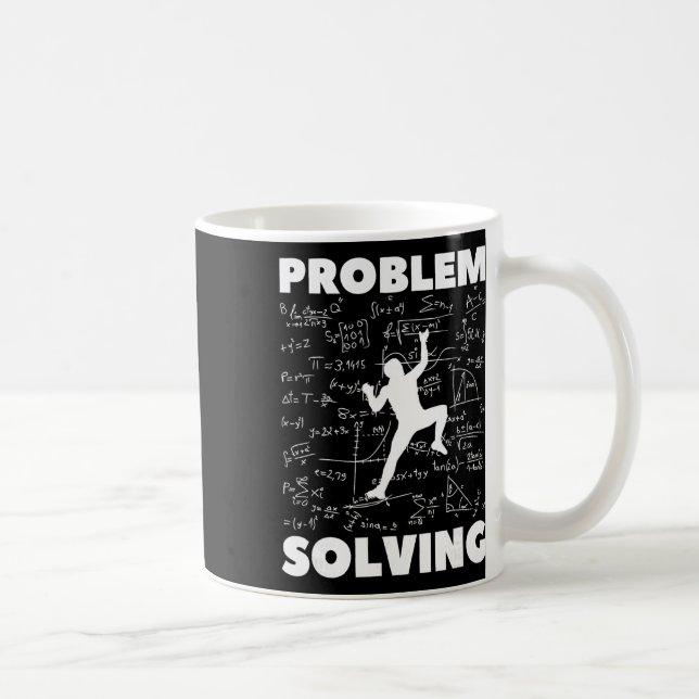 Problem Solving Climber Gift - Rock Climbing Bould Coffee Mug (Right)