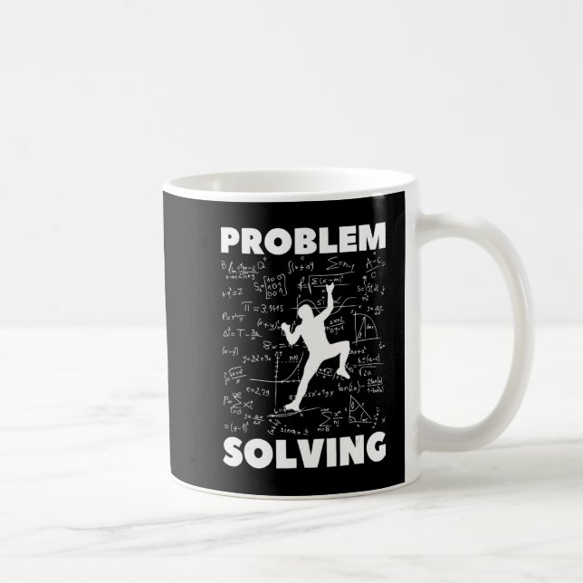 Problem Solving Climber Gift  Rock Climbing Boulde Coffee Mug (Right)