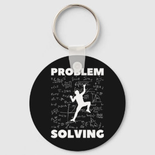 Problem Solving Climber Gift  Rock Climbing Boulde Keychain