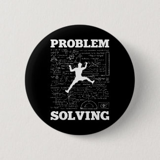 Problem Solving Climber Rock Climbing Bouldering P 2 Inch Round Button