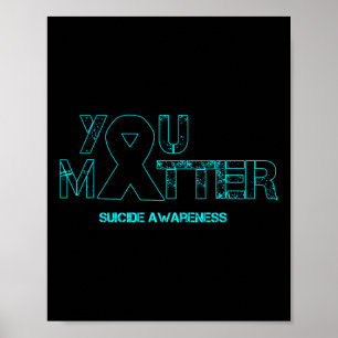 Problem Suicide Prevention Awareness For Depressio Poster