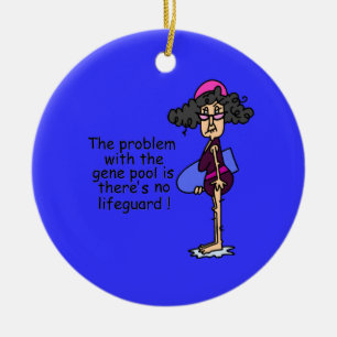 Problem With the Gene Pool Ceramic Ornament