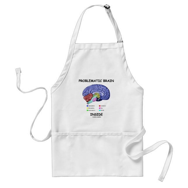 Problematic Brain Inside (Brain Anatomy) Standard Apron (Front)