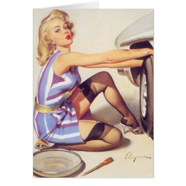 Problème De Voiture Un Pinup Vintage (Devant)