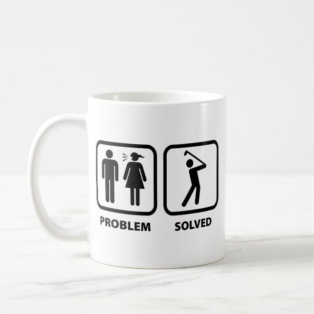 Problème résolu Golfing Coffee Mug (Gauche)