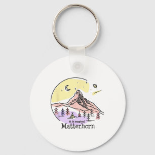 Problemhorn Zermatt Switzerland Mountain Hiking Sk Keychain