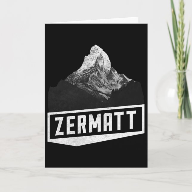 Problemhorn Zermatt Switzerland Skiing Holiday Mou Card (Front)