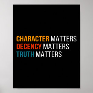 Problems Decency S Truth S America 2020  Poster
