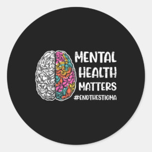Problems Mental Mental Classic Round Sticker