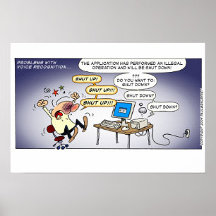 Problems with voice recognition poster